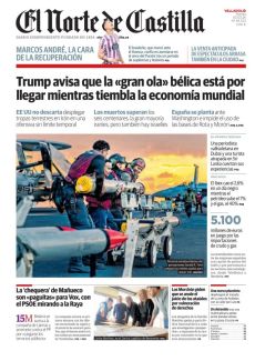 TRUMP AVISA QUE LA «GRAN OLA» BÉLICA ESTÁ POR LLEGAR MIENTRAS TIEMBLA LA ECONOMÍA MUNDIAL