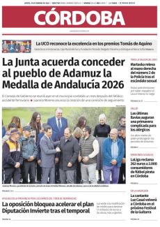 LA JUNTA ACUERDA CONCEDER AL PUEBLO DE ADAMUZ LA MEDALLA DE ANDALUCÍA 2026