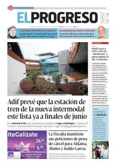 ADIF PREVÉ QUE LA ESTACIÓN DE TREN DE LA NUEVA INTERMODAL ESTÉ LISTA YA A FINALES DE JUNIO ▶ LA AUTOVÍA A-54, QUE CONECTARÁ LAS CIUDADES DE LUGO Y SANTIAGO EN "APENAS 50 MINUTOS", ESTARÁ TAMBIÉN FINALIZADA "ESTE VERÁN", SEGÚN EL DELEGADO DEL GOBIERNO