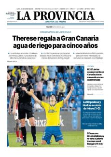 THERESE REGALA A GRAN CANARIA AGUA DE RIEGO PARA CINCO AÑOS